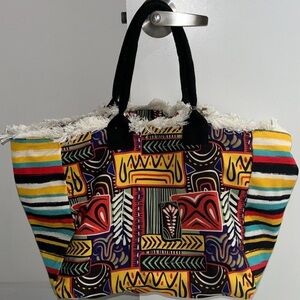 Colorful Patterned Tote Bag